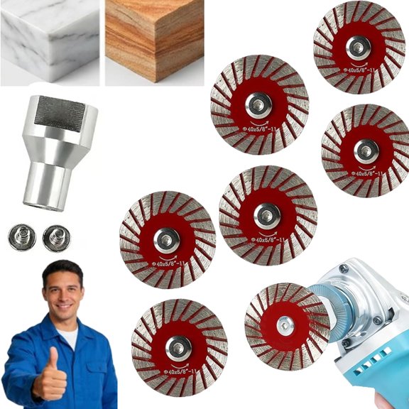 1.57" Diamond Saw Blades Set, New 40mm Diamond Saw Blades,Precision Stone Cutting Made Easy, Multi-Functional Professional Mini Diamond Cutting Blade Set, for Granite, Sandstone, for Grinder