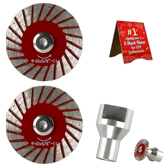 1.57" Diamond Saw Blades Set, Precision Stone Cutting Made Easy, 40mm Diamond Saw Blade & Sanding Disc Kit with Removable Flange for Granite,Marble,Sandstone, Mini Diamond Blade for Grinder