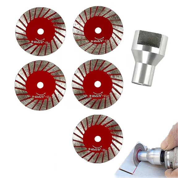 1.57" Diamond Saw Blades Set, Precision Stone Cutting Made Easy, 40mm Multi-Functional Professional Mini Diamond Cutting Blade Set, for Granite, Marble, Sandstone (5pcs)