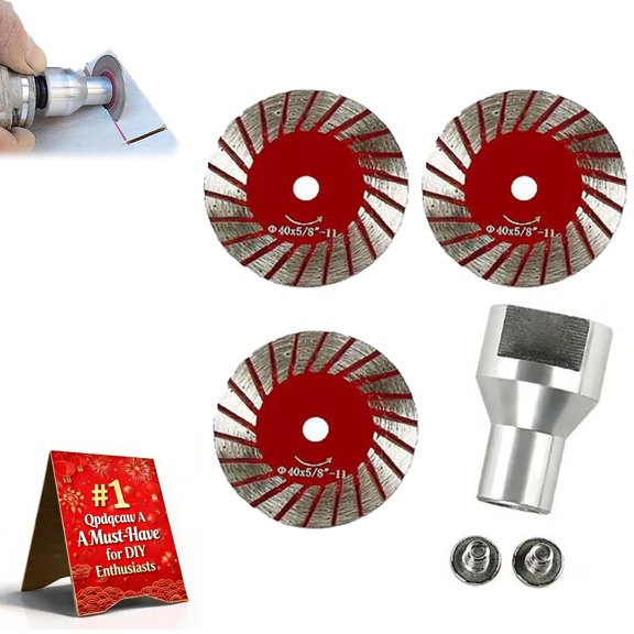 1.57" Diamond Saw Blades Set, Precision Stone Cutting Made Easy, 40mm Multi-Functional Professional Mini Diamond Cutting Blade Set, for Granite, Marble, Sandstone, for Grinder (5pcs)