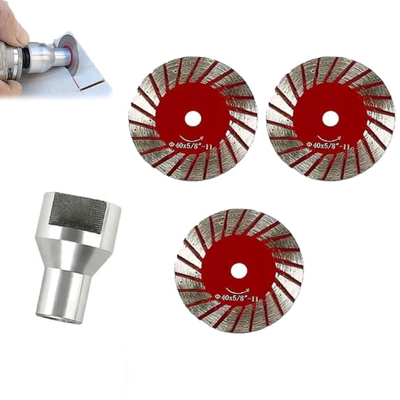 1.57" Diamond Saw Blades Set, Precision Stone Cutting Made Easy, 40mm Multi-Functional Professional Mini Diamond Cutting Blade Set, for Granite, Marble, Sandstone (3pcs)