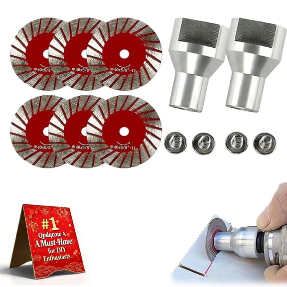 1.57" Diamond Saw Blades Set, Precision Stone Cutting Made Easy, 40mm Multi-Functional Professional Mini Diamond Cutting Blade Set, for Granite, Marble, Sandstone, for Grinder
