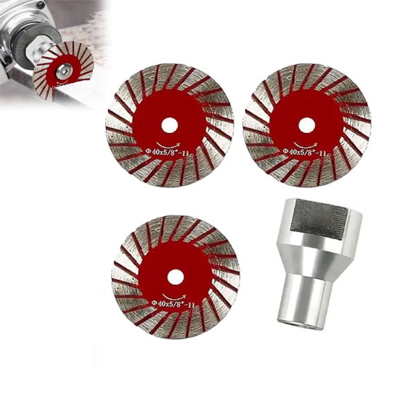1.57" Diamond Saw Blades Set, Precision Stone Cutting Made Easy, 40mm Multi-Functional Professional Mini Diamond Cutting Blade Set, for Granite, Marble, Sandstone, Mini Diamond Blade (3pcs)