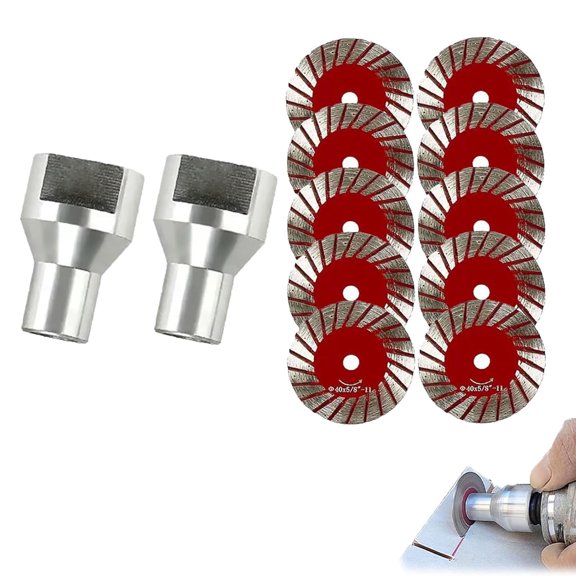 1.57" Diamond Saw Blades Set, Precision Stone Cutting Made Easy, 40mm Multi-Functional Professional Mini Diamond Cutting Blade Set, for Granite, Marble, Sandstone (10pcs)