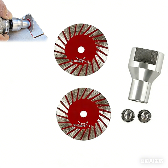 1.57" Diamond Saw Blades Set, Precision Stone Cutting Made Easy, 40mm Multi-Functional Professional Mini Diamond Cutting Blade Set, for Granite, Marble, Sandstone, for Grinder (5pcs)