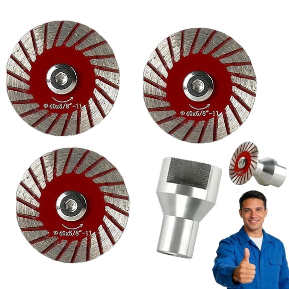 1.57" Diamond Saw Blades Set Precision Stone Cutting Made Easy, Multi-Functional Professional-Grade Cutting Blades for Granite, Marble, Concrete & Tile