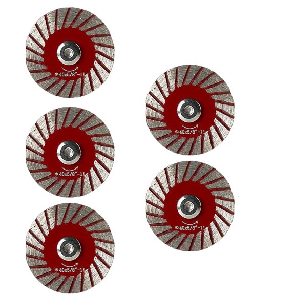 1.57" Diamond Saw Blades Set Precision Stone Cutting Made Easy, Multi-Functional Professional Mini Diamond Cutting Blade Set, 40mm for Granite,, Mini Diamond Blade for Grinder (5pcs-LI)