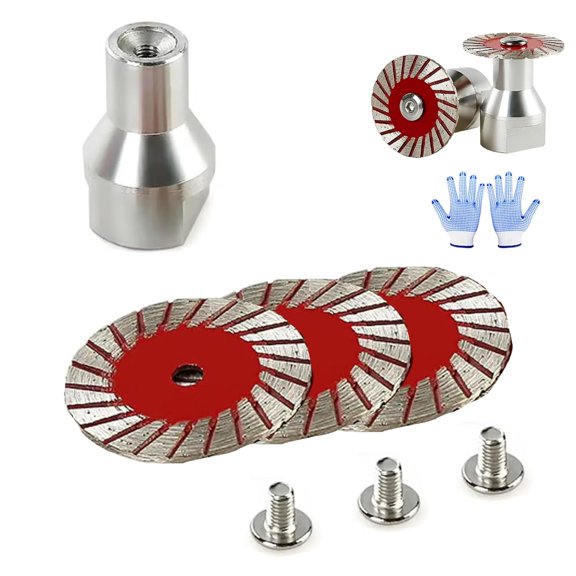 1.57" Diamond Saw Blades Set, Precision Stone Cutting Made Easy, Multi-Functional Professional Professional-Grade Cutting Tool, for Concrete, Tile, Stone | Long-Lasting, Wet & Dry Use (3PCS/Set)