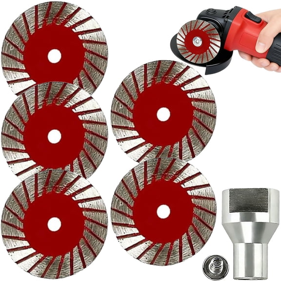1.57" Diamond Saw Blades Set, Thin yet Sturdy Steel Core, Corrugated Teeth Design, Precision Stone Cutting Made Easy