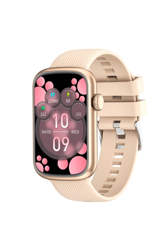 1.57" HD Smart Watch for Women Men: Fitness Tracker with Pedometer, MMS/Message Viewing, Weather, Compatible with Android iPhone, Lightweight Gift for Easter Halloween Christmas