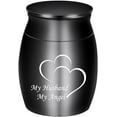 thumbnail image 1 of 1.57 Inches Small Keepsake Urns Ashes Mini Cremation Urns for Ashes Stainless Steel Memorial Ashes Holder/ Mini Pet Ashes Urn For Mom/Sister/Son/Husband/Dad/Daughter, 1 of 5