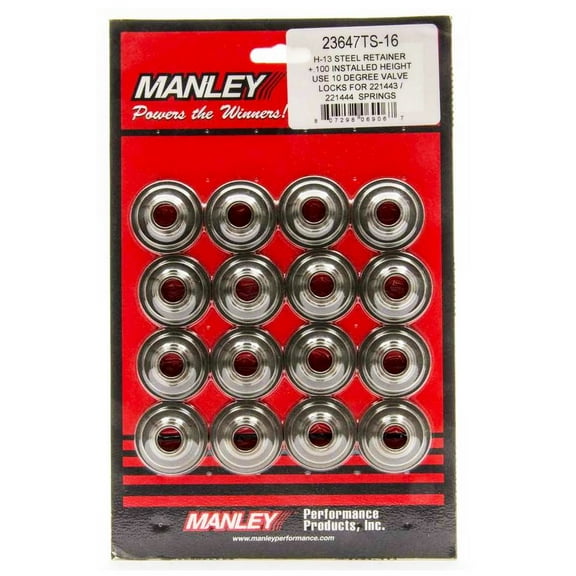 Manley 1.570 H-13 10-Deg Valve Spring Retainers +.100