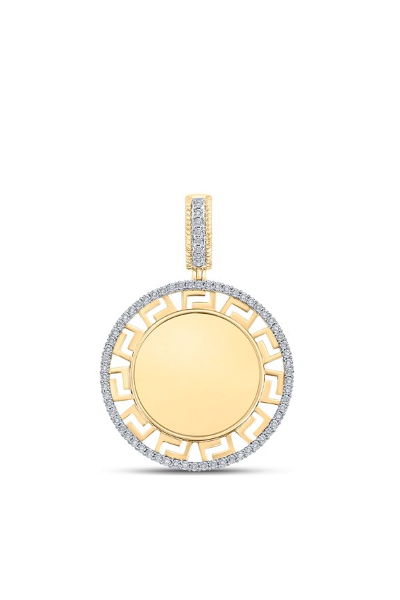 1/5CTW-DIA P1P2 MIRROR MENS CHARM
