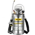 thumbnail image 1 of 1.5Gal Stainless Steel Sprayer Set with 16" Wand, Handle, 3.3FT Reinforced Hose, Pressure Gauge, Safety Valve & Adjustable Nozzle  For Gardening & Sanitizing, 1 of 7