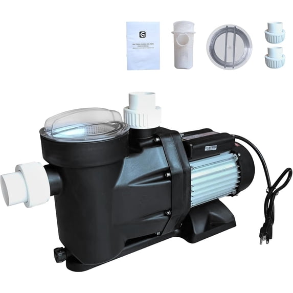 1.5HP & 3.0HP Self-Priming Pool Pumps, 110V High-Flow (6160/9000 GPH) Single-Speed Pumps with Copper Motor, UL-Certified & IPX5 Waterproof for Inground/Above Ground Pools, Spas, Irrigation