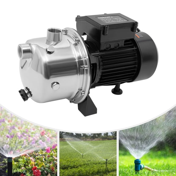 1.5 HP Shallow Well Pump Garden Lawn Irrigation Water Jet Pump Stainless 115V