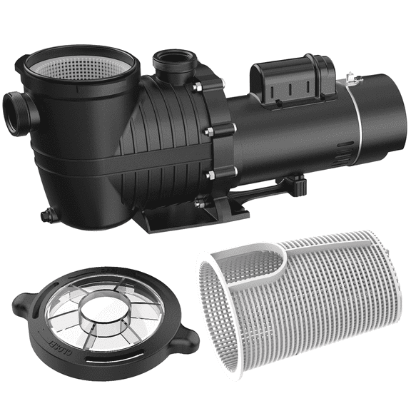 1.5HP Swimming Pool Pump 230V 5040GPH Variable Speed In/Above Ground Pumps for Spa Water Circulation, Dual voltage