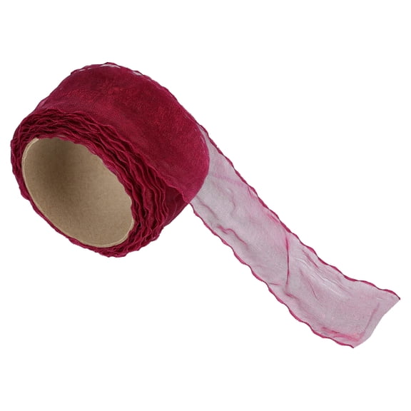 Burgundy Sheer Christmas Ribbon, 1.5" x 18', by Holiday Time