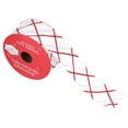 thumbnail image 1 of Red/White/Silver Glitter Plaid Wired Edge Christmas Ribbon, 1.5" x 15', by Holiday Time, 1 of 5