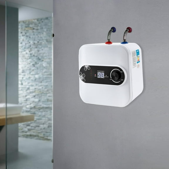 1.5KW Electric Mini-Tank Water Heater for RV Trailer Kitchen Under Sink Counter for kitchens, bathrooms