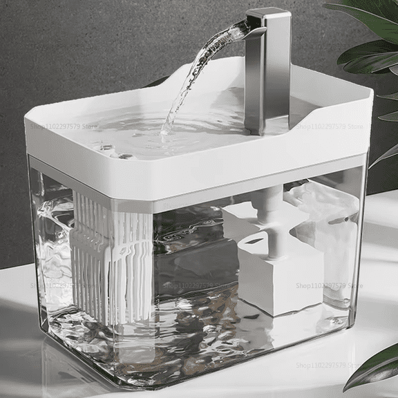 1.5L Cat Water Fountain Automatic Filter USB Pet Drinking Dispenser Live Water Circulation Fresh Flow for Cats and Small Dogs