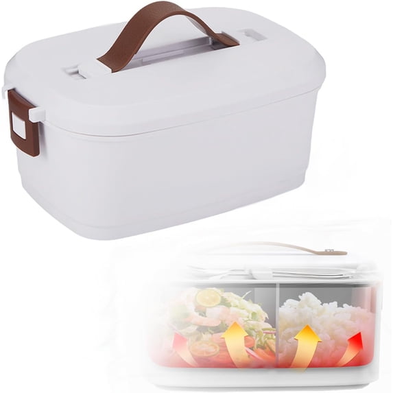 1.5L Electric Heated Lunch Box, Portable 12V Car Food Warmer with 360 ...