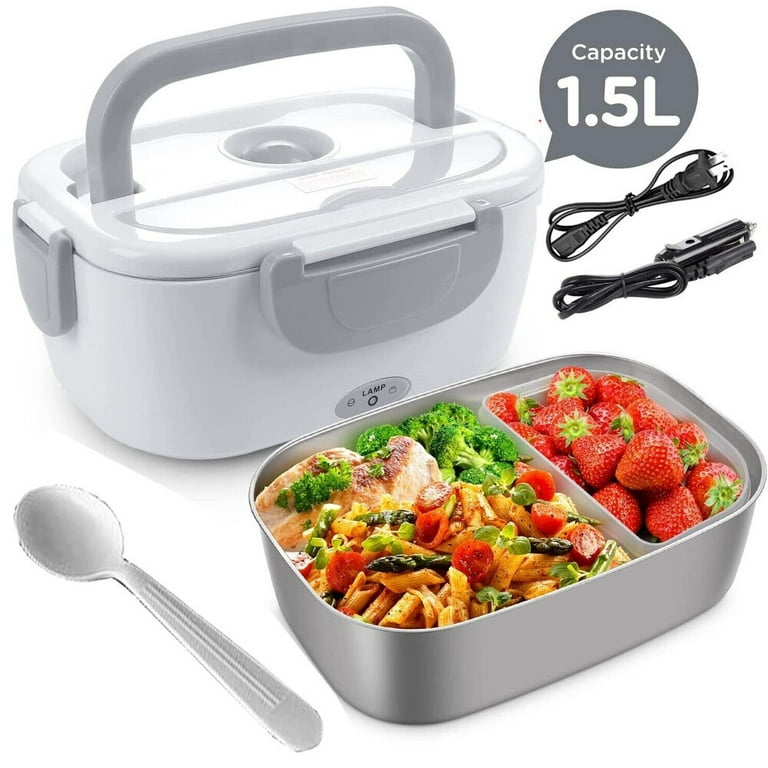 1.5L Electric Lunch Box Heated Lunchbox for Adults Lonchera Electrica Portatil Walmart