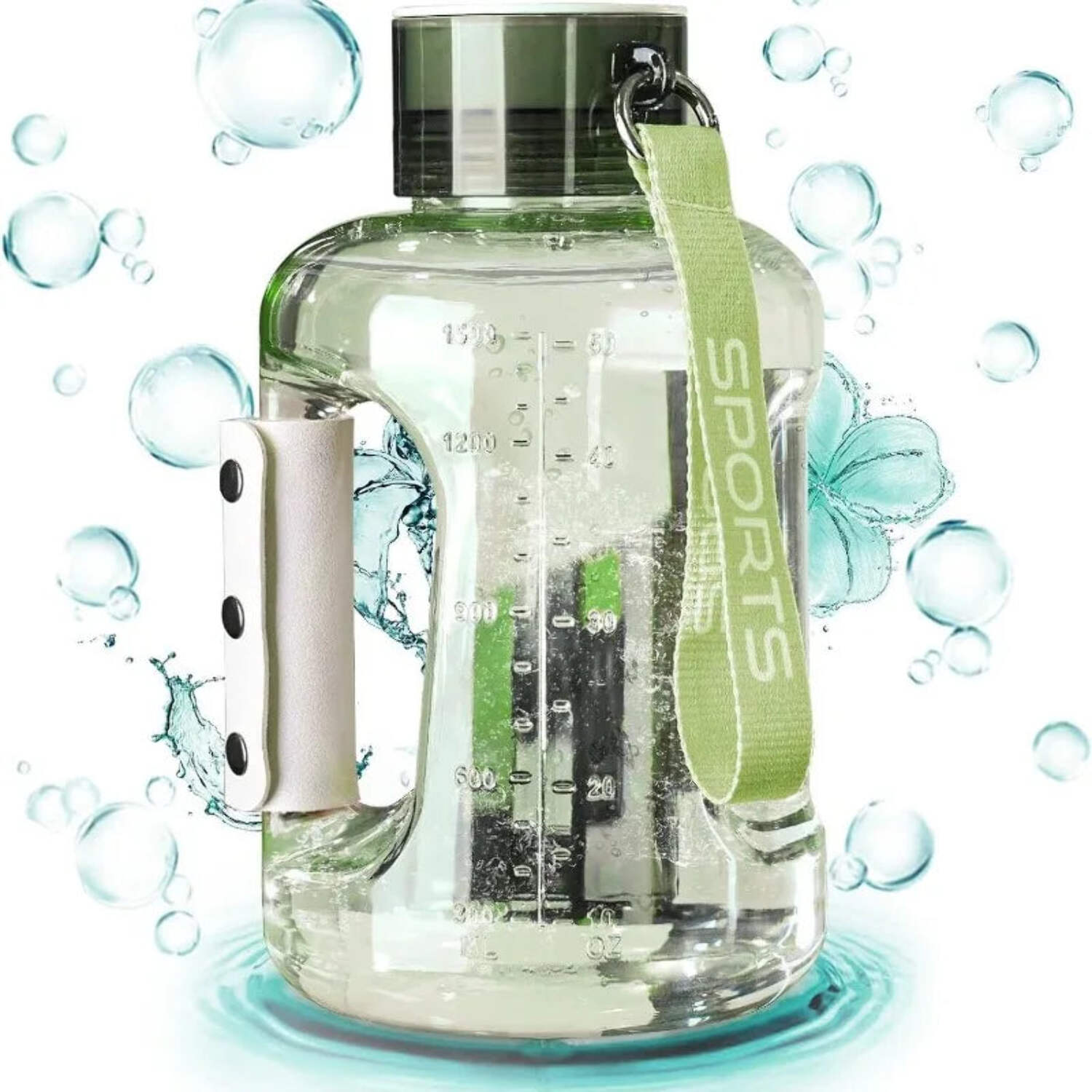1.5L Hydrogen Water Bottle, Portable Rich Molecular Generator