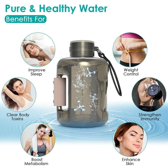 1.5L Portable Hydrogen Water Bottle with Quick Electrolysis & Rechargeable