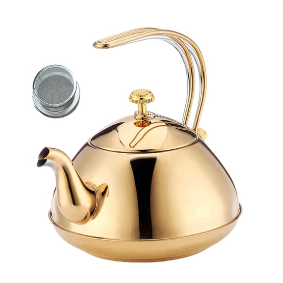 1.5L Nonrust Steel Flat Bottom Kettles For Fast Boiling And Teas Brewing With Ergonomic Handle Cooking Water Pots