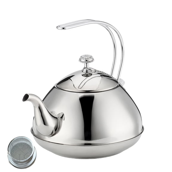 1.5L Nonrust Steel Flat Bottom Kettles For Fast Boiling And Teas Brewing With Ergonomic Handle Cooking Water Pots