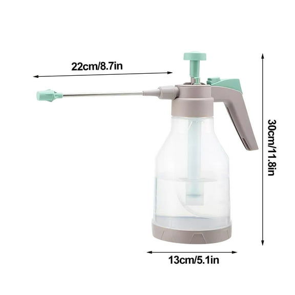 1.5L Pneumatic Watering Can with Pressure Spray, Garden Spray Bottle for Plants, Trees, and Outdoor Use, Detachable Nozzle with Shower Bracket, Easy to Use and Clean