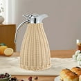 thumbnail image 1 of 1.5L Stainless Steel Thermal Jug, 304 Inner Liner with Silicone Lid, One-Button Pouring Design for Home Kitchens, Coffee Shops, Camping, 1 of 14