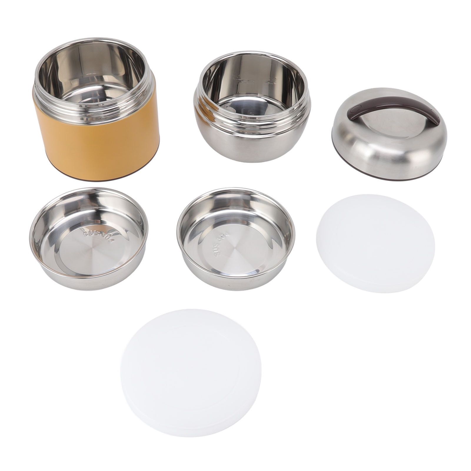 1.5L Thermal Lunch Box 304 Stainless Steel Leakage Proof Multi Layer Vacuum Bento Box for Travel Picnic Office Xemplaro