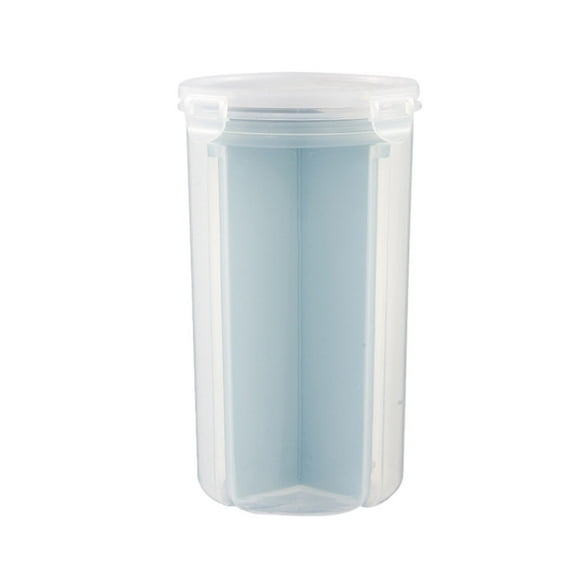 1.5L Transparent Plastic Food Storage Container Box - Airtight Dry Food & Snack Organizer for Pantry & Refrigerator