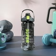 thumbnail image 1 of 1.5L Water Jug Sport Bottle with Straw,Leakproof Large Capacity Shatterproof Water Cups - Portable,2 - in - 1 Handle & Phone Stand,One - Click Bounce Lid,For Fitness,Outdoor, Sport., 1 of 6