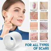 1.5M 2.5Cm Silicone Scar Tape Roll | Reusable Scar Removal Patch, Keloid Scar Strips | Application 35G