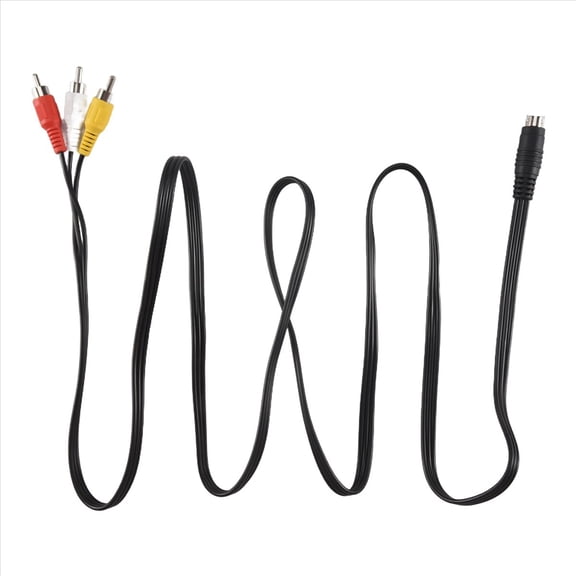 1.5M 4.9ft 3 Male to 4 Pin S-Video Male TV PC Conversion Cable