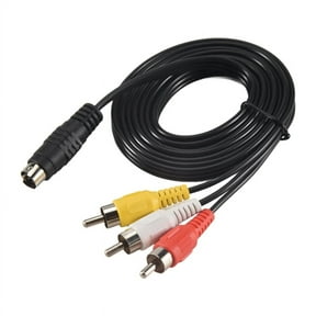 1.5M 4.9ft 3 RCA Male to 4 Pin S-Video Male TV PC Conversion Cable