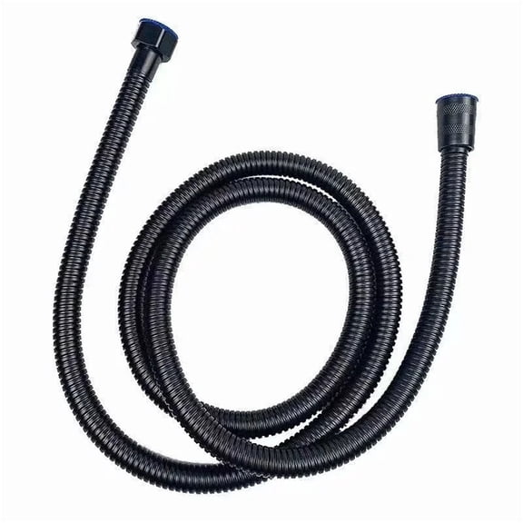 1.5M Black PVC Flexible Shower Hose Long Bathroom Shower Water Hose Extension Plumbing Pipe Pulling Tube Bath Accessories