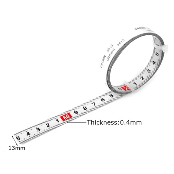 1-5M Metric Miter Track Tape Measure Scale Ruler Woodworking Tools 1-Left To Right