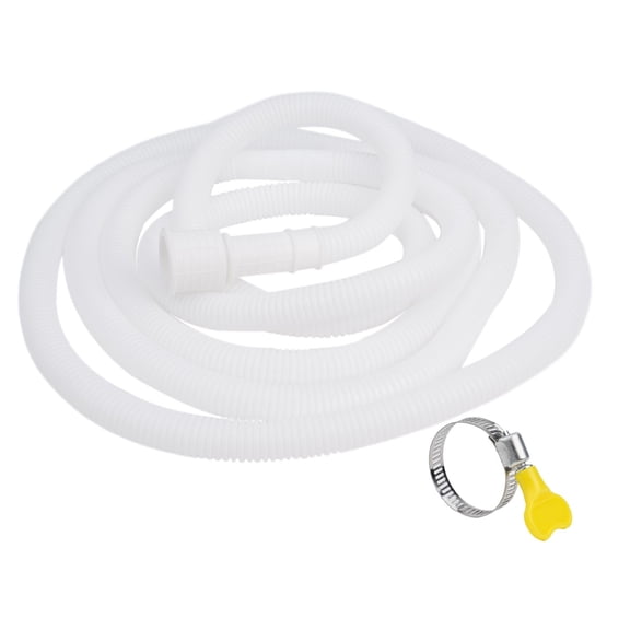 1-5M White Drain Hose Pipe Inlet Extension Tube Drainpipe for Faucet Accessories 200Cm