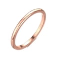 thumbnail image 1 of 1.5MM Rose Gold Wedding Band Stainless Steel Women's Jewelry Tail Ring Size 6-12, 1 of 7