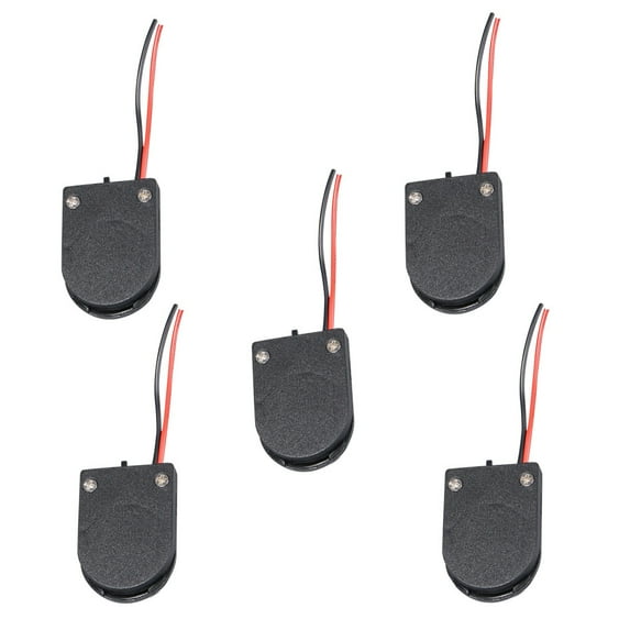 1/5PCS CR2032 Button Coin Cell Battery Socket Holder Case Cover With ON\-OFF Switch 3V battery Storage Box Black 5pcs