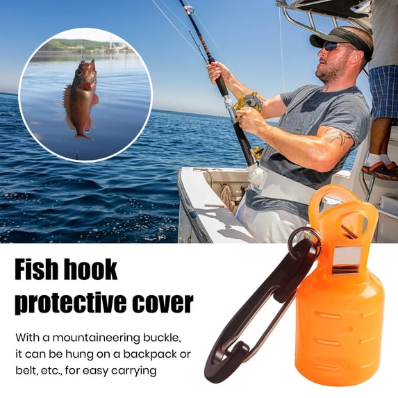 1/5PCS EVA Fishing Hook Cover Fishing Hook Bonnets Squid Jig Hook Protector Case Fishing Tackle Boxes Tools