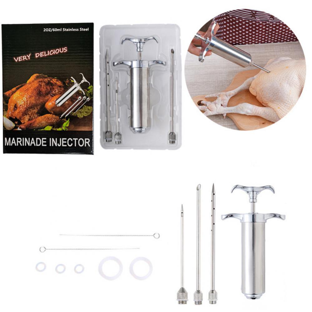 15PCS Spice Syringe Set Meat Turkey Chicken Flavor Injector Kitchen