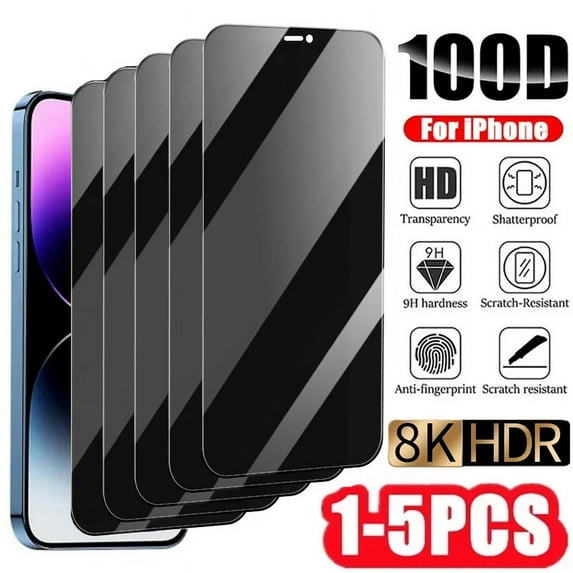 1-5Pcs Privacy Screen Protector for IPhone 15 14 13 11 12 Pro Max Mini 15 8 Plus Anti-spy Tempered Glass for IPhone X XR XS MAX For iPhone 11Pro Max 1PCS Privacy Glass