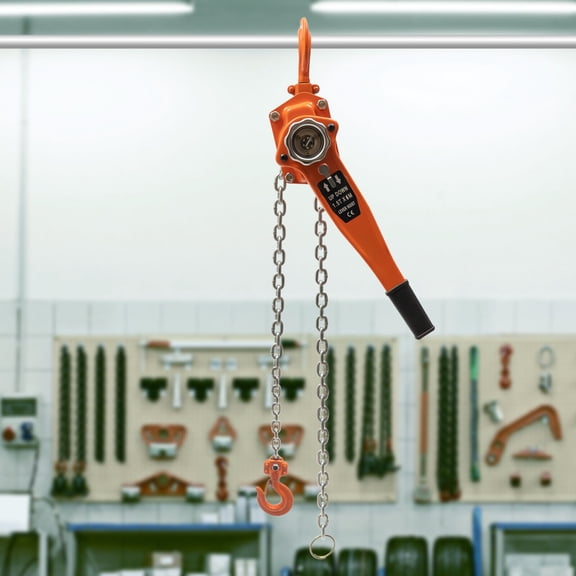 1.5T Manual Lever Block Chain Hoist Chain Come Along Lift 3000LBS W/20FT Chain