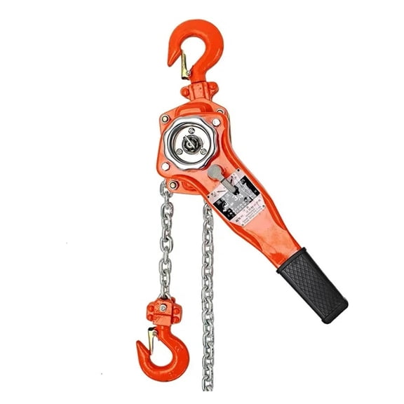 1.5T Manual Ratcheting Lever Chain Hoist, 1.5M Portable Hand Block Lifting Come Along Puller Pulley Hook Mount ,High-Strength Wear-Resistant