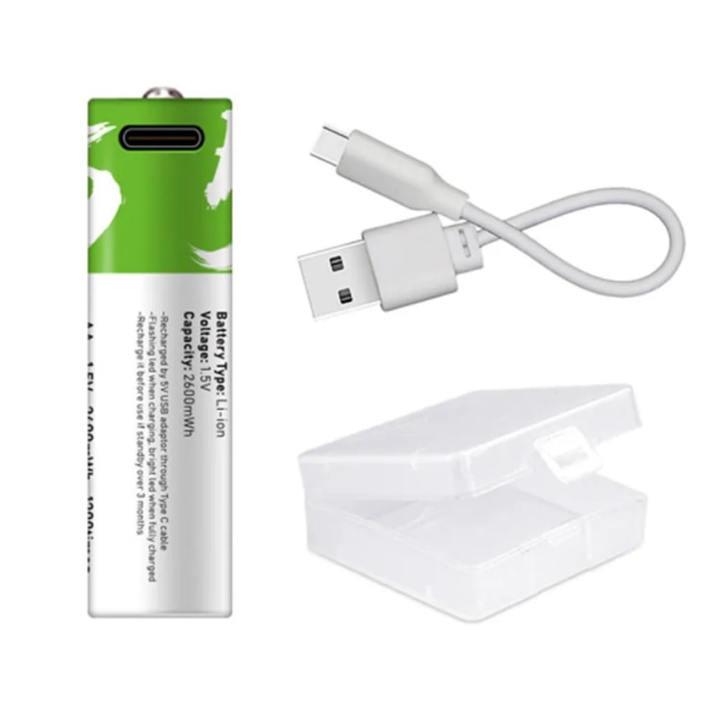 1.5V AA USB AA Rechargeable USB AA Battery for Remote Control Mouse Small Fan Electric Toy Replacement Battery